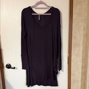 Free People Deep Purple Tunic Top